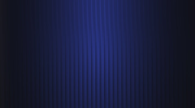 Deep blue corrugated texture background with vertical lines