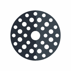 Obraz premium Minimalist Record Dot Icon Design