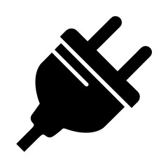 Vector art of electric plug power cord connector for electrical appliance standard ac power plug for connecting to electrical outlet