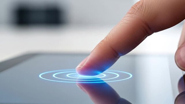 Modern device interaction activating interface element with a gentle touch