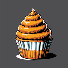 cupcake illustrations with various flavors