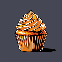 cupcake illustrations with various flavors