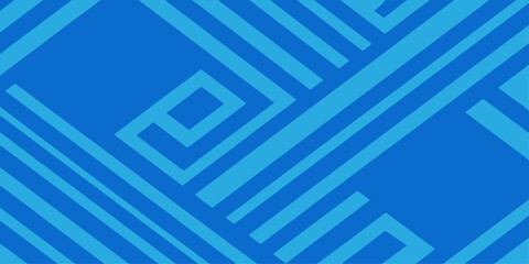 Fototapeta premium A seamless geometric pattern illustration of a maze-like vector design for a technology concept wallpaper solution. dynamic, puzzle, decoration, square, problem, 3d, path, success, game