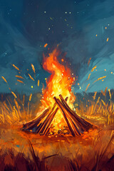 Lohri Bonfire Festival Punjab Celebration