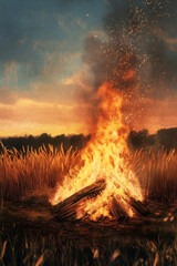 Lohri Bonfire Festival Punjab Celebration