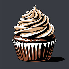 cupcake illustrations with various flavors