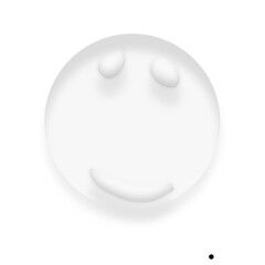 vector illustration of an abstract bubble face