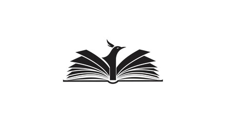 Phoenix book logo symbolizing knowledge wisdom and rebirth in education and literature