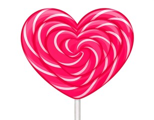 Heart-shaped lollipop