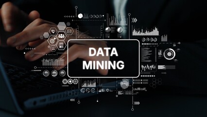 Modern Data Mining Concept with Graphics and Hands on Laptop in Professional Environment. Asymptotic smart data analytic.