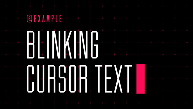 Blinking Block Color Cursor Title