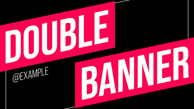 Double Side Banner Title