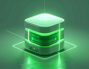 Futuristic Data Storage Unit.