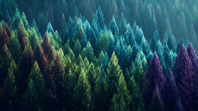 lush trees in tropical forests