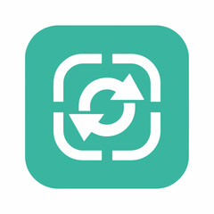 Sleek Refresh Symbol in Modern Design