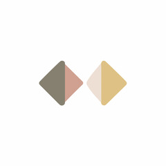 Geometric Rewind Flat Icon in Muted Colors