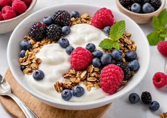 muesli with berries