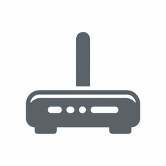 Obraz premium Modern Router Device Glyph Icon Design
