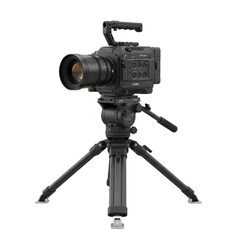 Professional Cinema Camera on Tripod