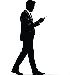 Businessman On White Background