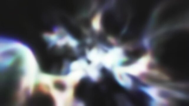 Abstract light streaks and colorful bokeh create a dynamic and energetic background.