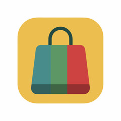 Elegant Shopping Bag Icon Design