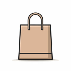 Elegant Shopping Bag Icon Design