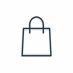 Minimalist Shopping Bag Icon Design