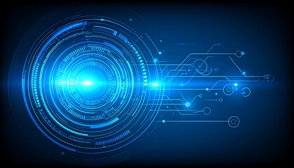 Futuristic digital interface