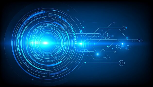 Futuristic digital interface