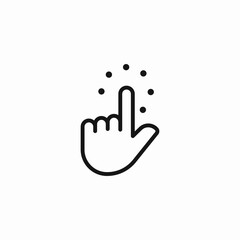 click and point icon sign vector
