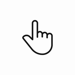simple click cursor icon sign vector