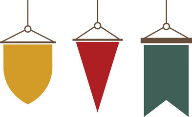 Hanging Banners Silhouette