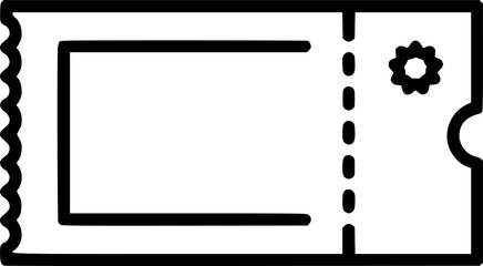 Premium ticket icon or logo in line style.