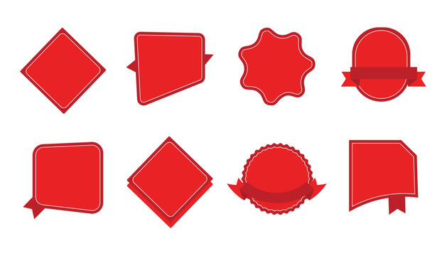 Offer shapes set collection design template