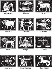 Zodiac Logo vector illustration