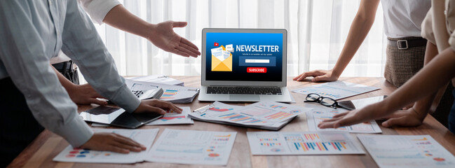 newsletter signup page on computer for customer to subscribe brisk newsletter update information to subscriber