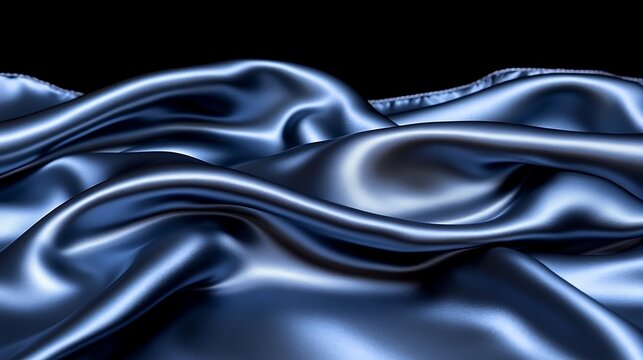 A DSLR close-up of a luxurious silk scarf with intricate folds, resting on a smooth surface, with soft light emphasizing the sheen and fine texture of the fabric - Powered by Adobe