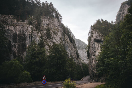 Rocky Peaks and Dense Forest in Bicaz Gorge