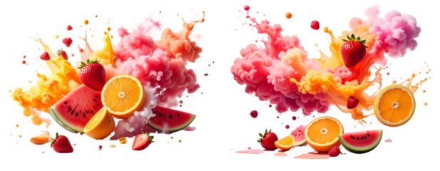  Abstract Fruit Blast Concept in High Resolution