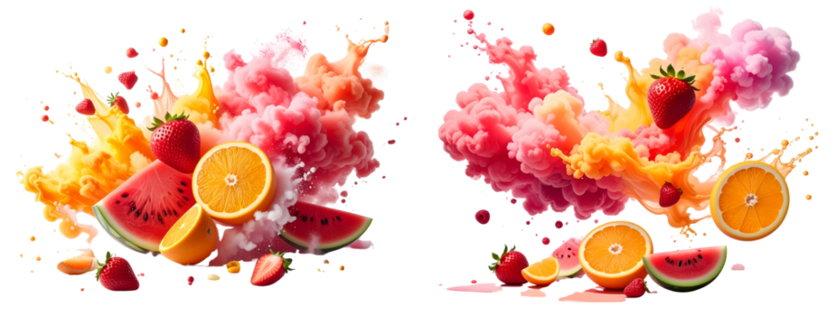 Abstract Fruit Blast Concept in High Resolution
