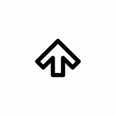 Sleek Upload Arrow Icon in Monoline Design