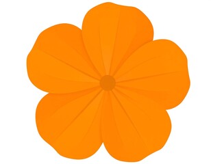 Vibrant Orange Flower Close-up.