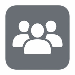 Simple Users Group Icon Design Element