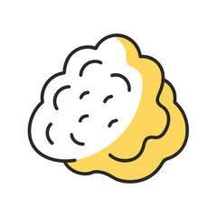 vector of a cheese curd