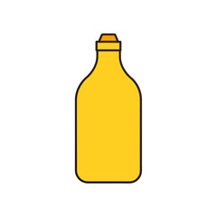 vector of a mustard bottle