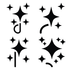 sparkle light Icon set Vector Art, Icons and Graphics