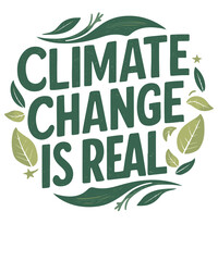 Obraz premium Climate change is real a powerful message for environmental awareness global warming and planetary protection urging action now