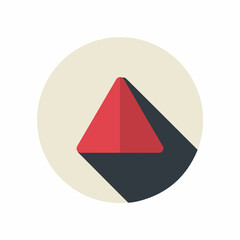 Minimalist Warning Triangle Icon Design