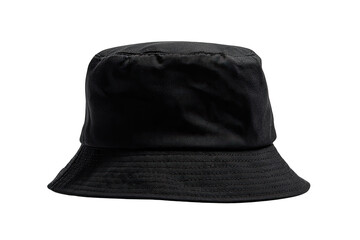 Dark gray bucket hat, flat, simple